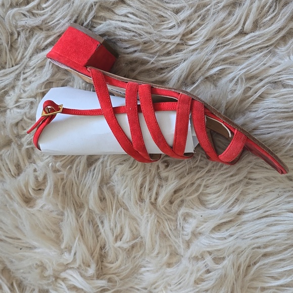 Red Celine sandal size 37.5 - Picture 2 of 9